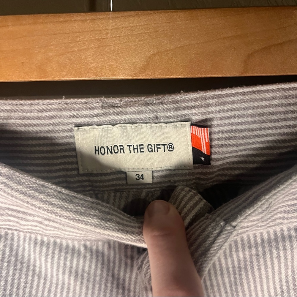 Honor the Gift Mechanic Uniform Striped Sports Patchwork Streetwear Pants - Picture 12 of 15
